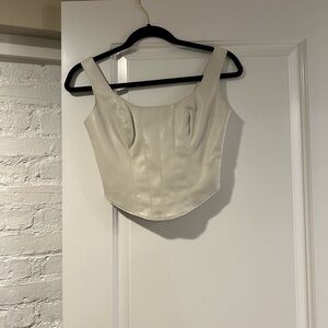 Abercrombie & Fitch Cream Crop Top